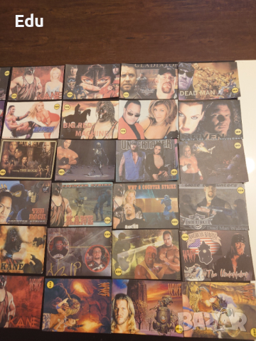Продавам и разменям листчета с кечисти от WWF WWE, снимка 6 - Колекции - 25172921