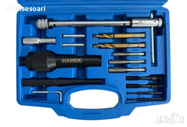 Комплект за демонтаж на скъсани подгревни свещи 8мм и 10мм HAWEK, снимка 3 - Други инструменти - 50720946