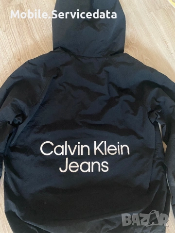 Мъжко Горнище Calvin Klein Jeans Stacked Logo Windbreaker, снимка 3 - Суичъри - 52794296