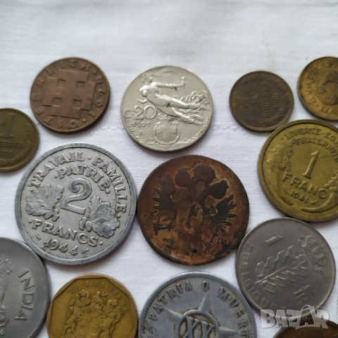 35 стари монети от цял свят , снимка 4 - Нумизматика и бонистика - 53246192