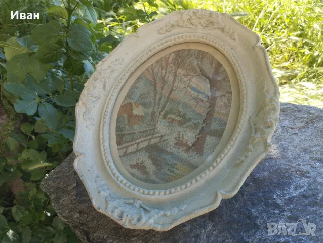 ръчно изработен гоблен Пейзаж/Зима , снимка 3 - Гоблени - 50339014