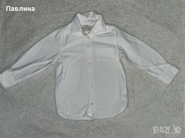 Две Детски Ризки за Момче H&M - 2-3г, снимка 6 - Детски ризи - 46886161