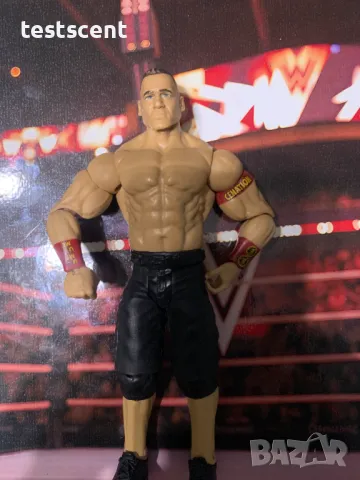 Екшън фигура WWE John Cena Джон Сина Mattel Basic Black Shorts Red Bands figure играчка, снимка 3 - Колекции - 48438241