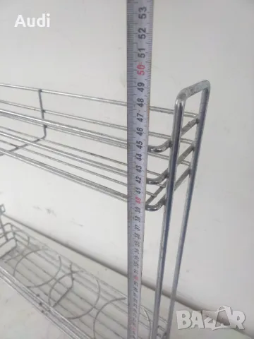 Механизъм стойка за вино ,вода, препарати, за шкаф за кухня с изтегляне. Изработен от неръждаем мета, снимка 4 - Кухни - 49892369