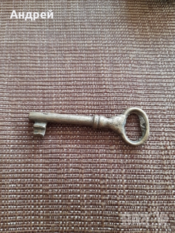Стар метален ключ #15, снимка 3 - Колекции - 52630107