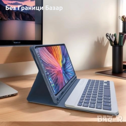 Нов Магнитен калъф с отделяема клавиатура за Galaxy Tab A9 8.7 таблет, снимка 6 - Друга електроника - 53888719