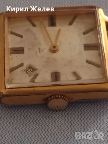 Стар ръчен часовник SLAWA 21 JEWELS MADE IN USSR с позлата за КОЛЕКЦИОНЕРИ 46102, снимка 6 - Антикварни и старинни предмети - 46079205