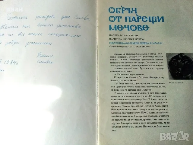 Обръч от парещи мечове - Власо Власов - 1981г., снимка 2 - Детски книжки - 50242269