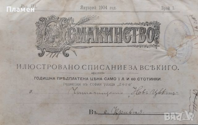 Домакинство. Илюстровано Списание За Всекиго. Год. 3: Брой 1-3, 6-12 /1904, снимка 1 - Антикварни и старинни предмети - 46632312