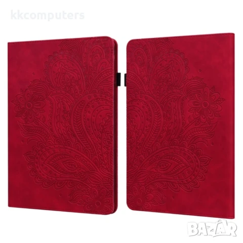 Amazon Kindle Parperwhite 6 2022 Peacock Embossed Pattern Кожен Калъф и Стилус, снимка 3 - Калъфи, кейсове - 50962776