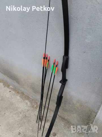 Лък, стрели, колчан, предпазител , снимка 5 - Лъкове и арбалети - 49340035