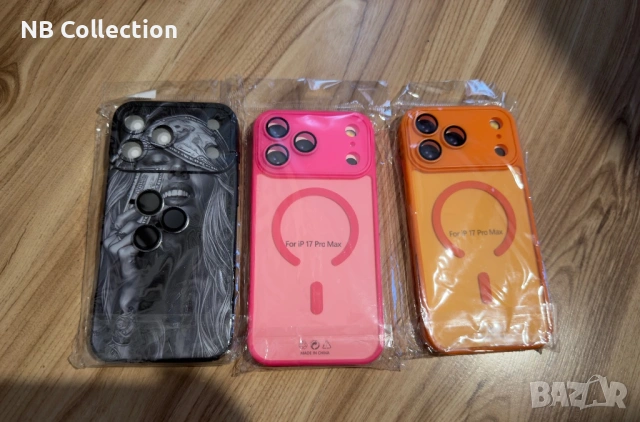 Кейсове MagSafe IPhone 17 Pro Max оранжев розов черен, снимка 5 - Калъфи, кейсове - 54108720