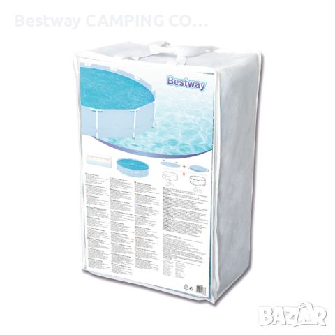  Соларно покривало Bestway  за  басейни с диаметър 366 и 396 см., снимка 2 - Басейни и аксесоари - 45220561