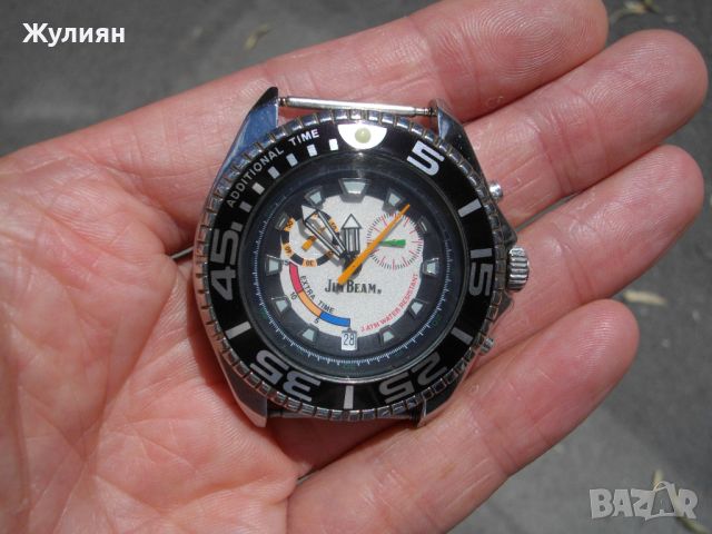 КОЛЕКЦИОНЕРСКИ ЧАСОВНИК JIM BEAM CHRONOGRAPH , снимка 4 - Антикварни и старинни предмети - 46405280