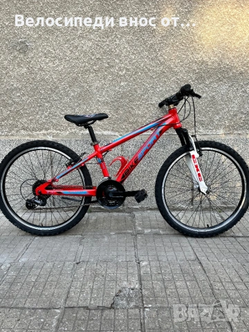 Алуминиев велосипед 24 цола 24 скорости преден амортисьор  много запазено 