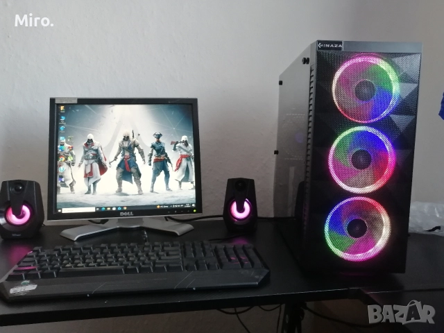 компютър с монитор , снимка 4 - Геймърски - 52953477