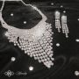 КОМПЛЕКТ LARISSA  Луксозен дамски комплект бижута с кристали от 2 части “Larissa” – колие с обеци, снимка 3
