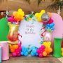 Тропически комплект арка с цветни балони, балони от фолио ананас, 132 бр., лятна декорация за парти, снимка 2