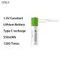 Комплект акумулаторни батерии STELS, 1.5V, 550mAh, AAA, Lithium-Ion, снимка 8