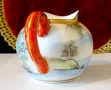 Кана,каничка японски порцелан Sаtsuma,злато. , снимка 4