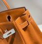 Hermes Birkin Golden brown/silver buckle, снимка 5