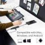 Мострен Wacom One DTC133 таблет за рисуване, 13,3-инчов за Mac, PC и Chromebook, редактиране..., снимка 7