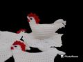 Ръчно плетени на една кука кокошчици, снимка 2