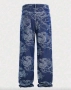 Нови baggy дънки панталони Casual Loose Fit Jeans дракони Л/хл 34, снимка 3