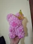 Ръчно изработени мечета от рози от фоам с тюл 25 см.Подходящи за всеки повод. , снимка 3