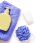 Лилава мрежеста гъба за баня - нова, снимка 2