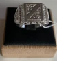 Мъжки сребърен пръстен с фианити – проба 925 – 6,10 гр – размер 19,5 мм – НОВ, снимка 5