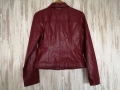 Zara дамско яке от изкуствена кожа в червен цвят р-р S, снимка 10