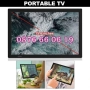 Преносим телевизор 16 инча, портативен цифров телевизор 16 инча 12v / 220v, снимка 1