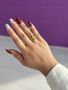 Златист дамски пръстен от неръждаема стомана тип цвете, снимка 1 - Пръстени - 45470083