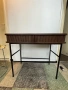 H&M Home дървено бюро с метални крака, снимка 5