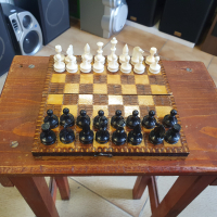 Български малък стар шах. В отлично състояние., снимка 5 - Шах и табла - 44974098
