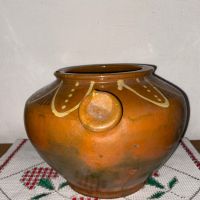 Български, керамичен съд с дръжки., снимка 3 - Антикварни и старинни предмети - 45340386