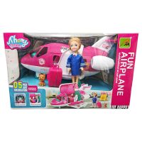 Комплект кукла със самолет и аксесоари, в кутия Код: 252415, снимка 2 - Кукли - 45975345