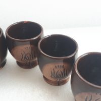 Шест малки глинени чашки, снимка 4 - Други ценни предмети - 45083616