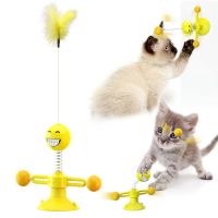 Забавна и възпитателна въртяща се играчка за котки - цвета се изпраща според наличността в склада, снимка 6 - За котки - 45718339