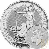 Сребърна монета от 1 унция Коронация на Крал Чарлз III, снимка 2 - Нумизматика и бонистика - 45204419