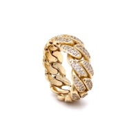 Златен дамски пръстен 6,98гр. размер:58 14кр. проба:585 модел:23084-1, снимка 5 - Пръстени - 44970443