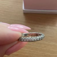 Сребърен пръстен Пандора ОРИГИНАЛЕН, снимка 5 - Пръстени - 45208124