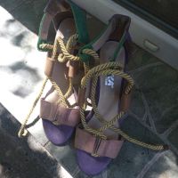 летни обувки с висок ток, снимка 3 - Дамски обувки на ток - 45889709