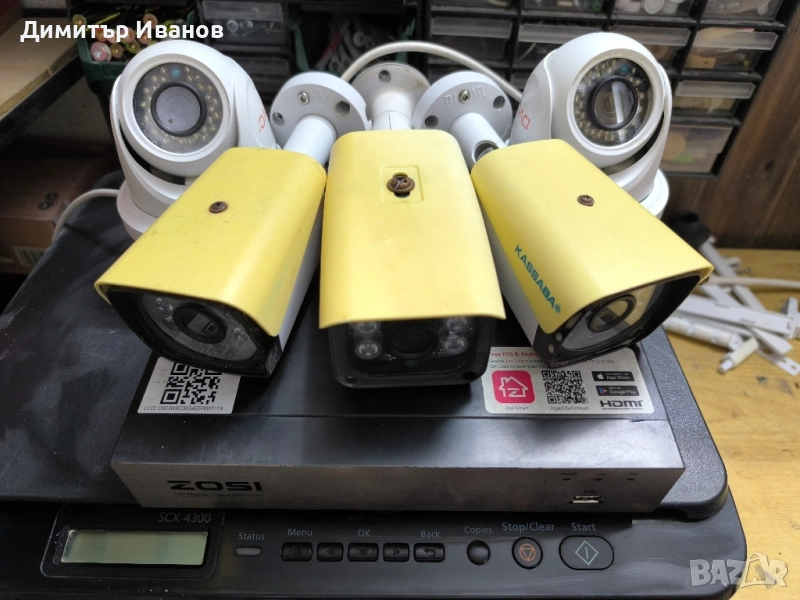 Видеонаблюдение 5 камери + ДВР, снимка 1