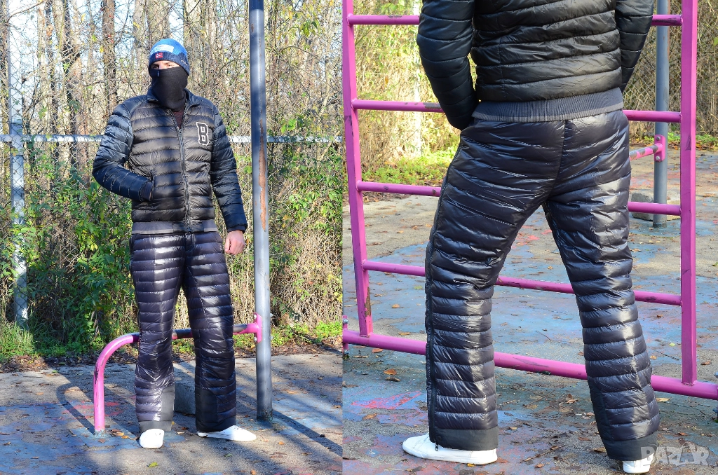 Пухен панталон с гъши пух 90% зимен термо НОВО, снимка 1
