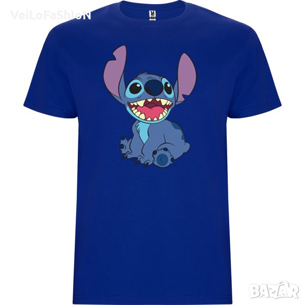 Нова детска тениска със Стич (Stitch) в син цвят, снимка 1