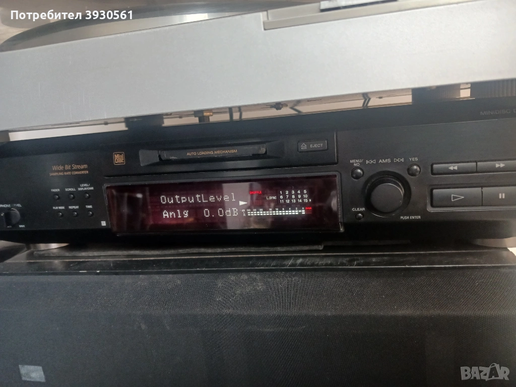 Minidisc deck sony mds-je520, снимка 1