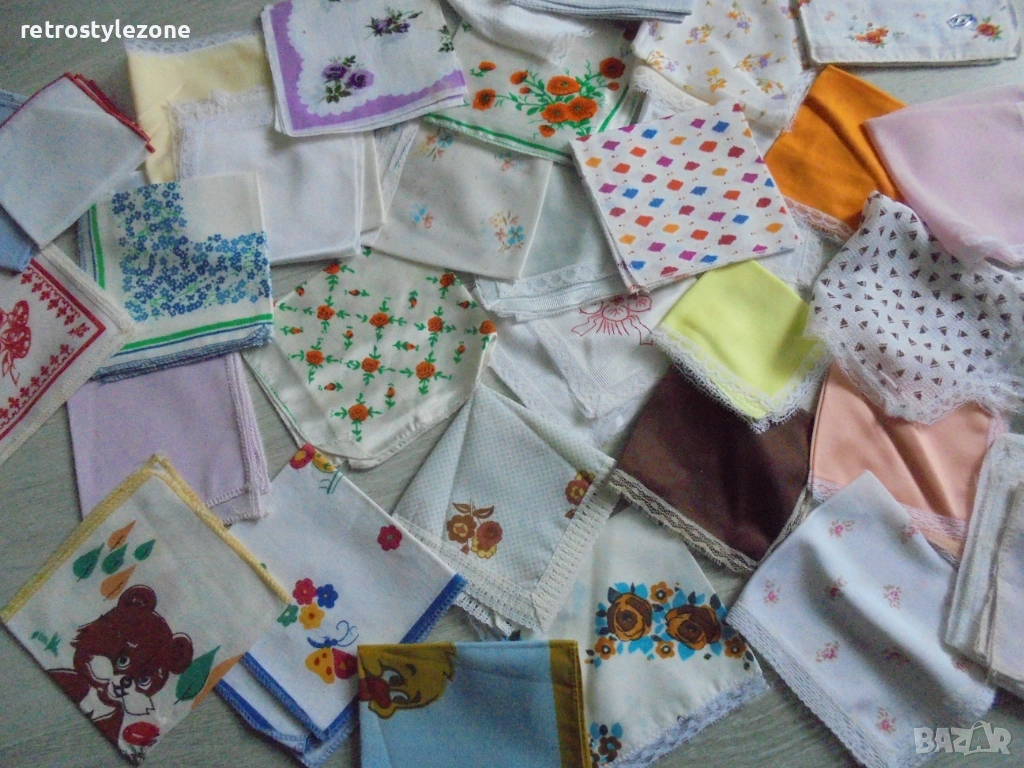 № 8470  стари винтидж кърпички – 59 броя - сватбени, българска традиция, снимка 1