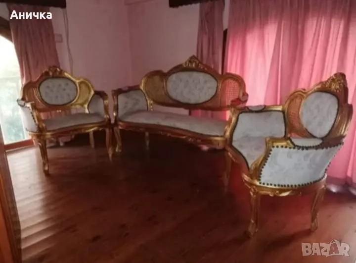 Позлатен комплект за всекидневна, снимка 1